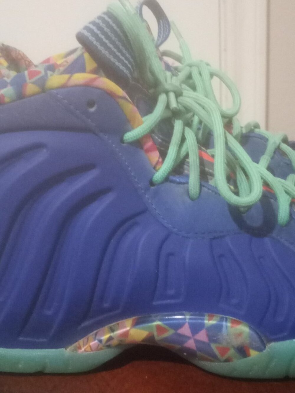 Nike Little Posite One ASW Kaleidoscope DZ5190-400 Kid's Size 4.5Y Sneakers - Picture 4 of 14